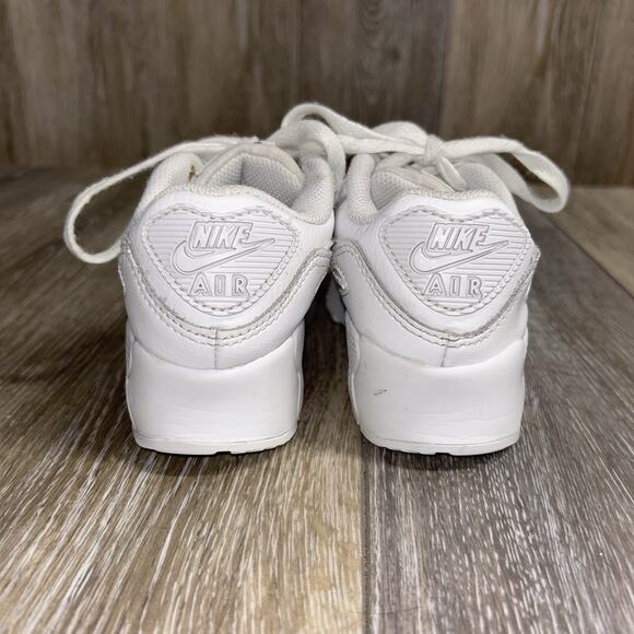 Nike Air Max 90 Youth US Size 11C White Running Sneaker Shoes CD6867-100 - Picture 7 of 11